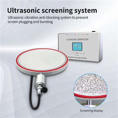 Ultrasone zeefmachine met actieve kool